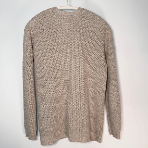 Marine Layer Open Knit Cardigan Sweater – Marled Linen Cotton Blend, Size S - Picture 6 of 6